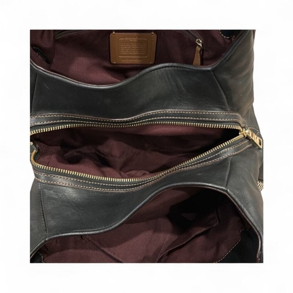 Coach Phoebe Black and Cream Shoulder Bag - Picture 12 of 13